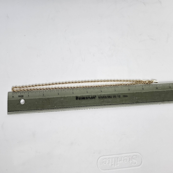 Vintage 18kt Yellow Gold Plate Twist Chain - Picture 5 of 5